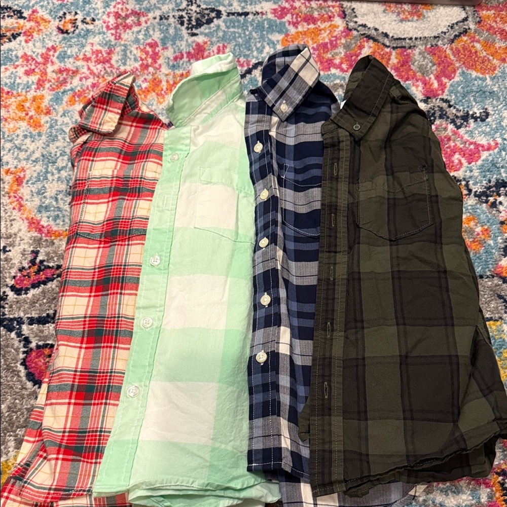 Lot of 4 Long Sleeve Button Down Shirts